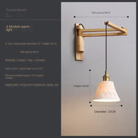 suspension en bois style japonais rétro extensible et mobile