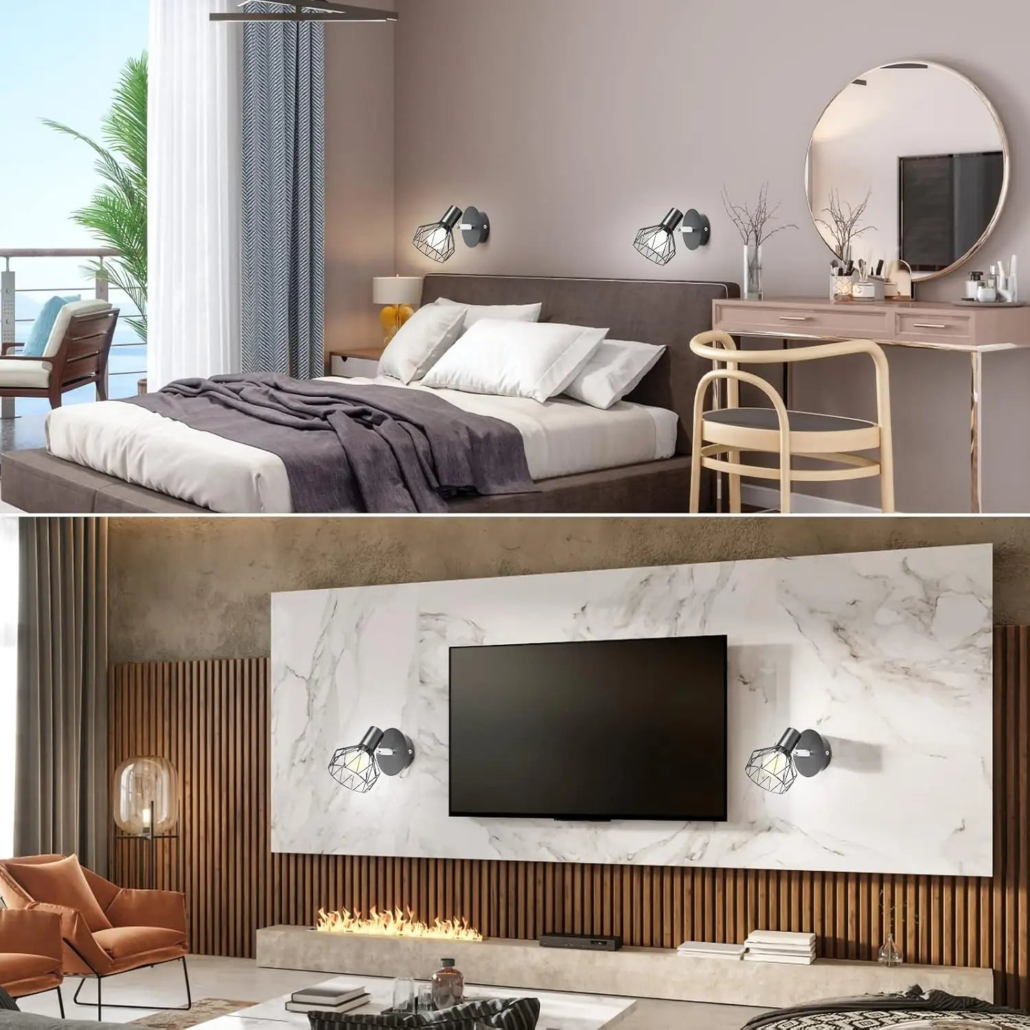plafonnier à angle réglable pour éclairage vintage et moderne - vue 7 sur 7