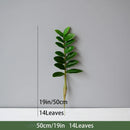 Artificial tropical money tree realistic decorative plastic plant