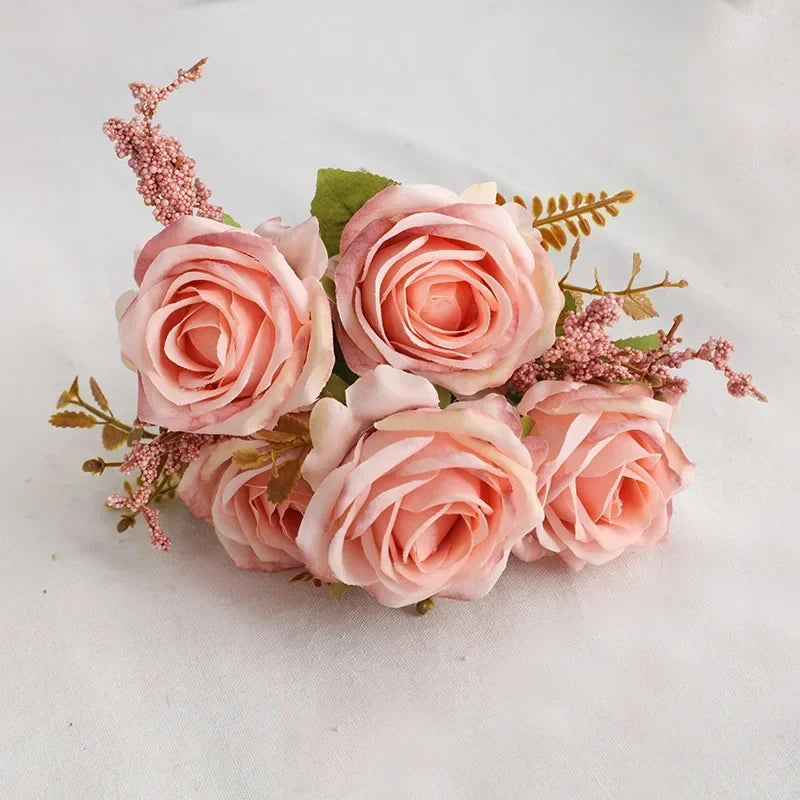 bouquet de roses artificielles pour décoration de jardin - vue 11 sur 10
