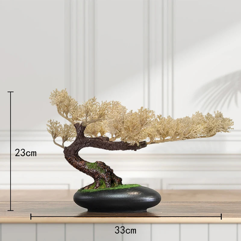décoration intérieure faux arbre bonsaï style chinois pour un paysage apaisant - vue 10 sur 33