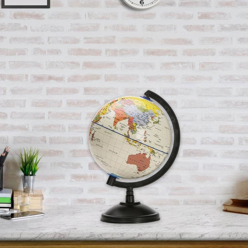 5.59Inch Desktop World Globes with Stand, 360 Rotating Educational World Globes - vue 4 sur 7