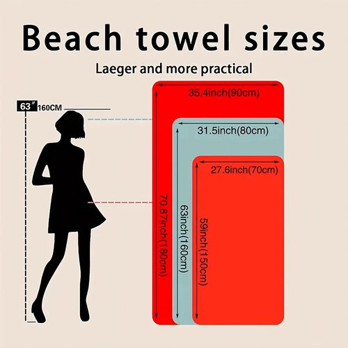 serviette de plage microfibre motifs floraux séchage rapide
