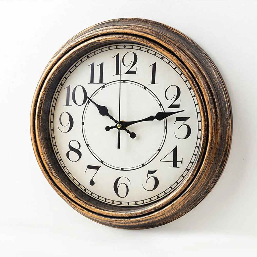 horloge murale vintage silencieuse décorative à piles mouvement quartz