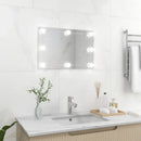 miroir mural rectangulaire avec lumières led décoratif pour intérieur