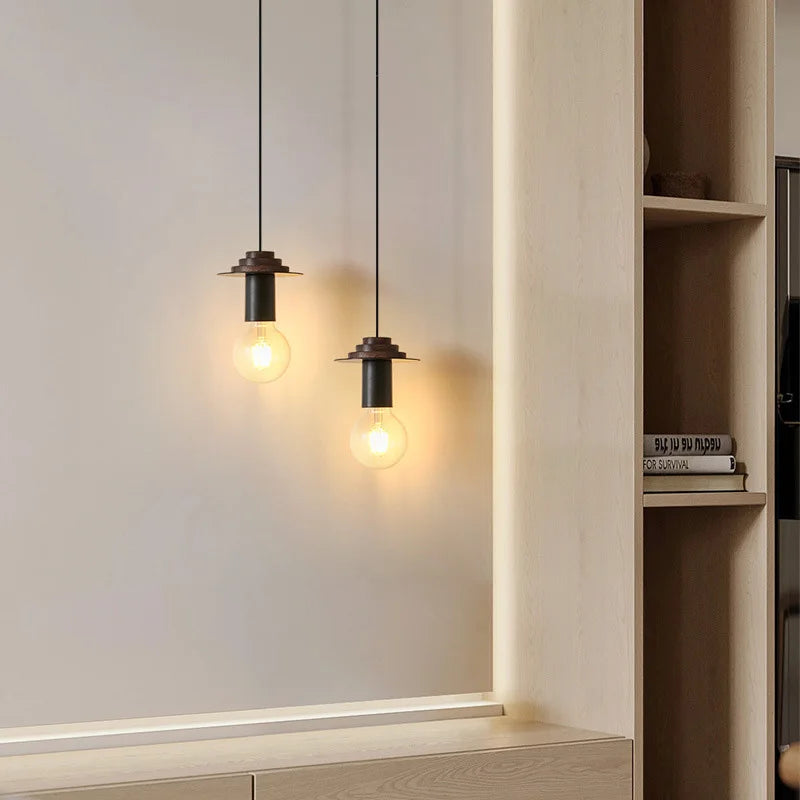 suspension moderne en bois et métal pour intérieur élégant - vue 5 sur 14