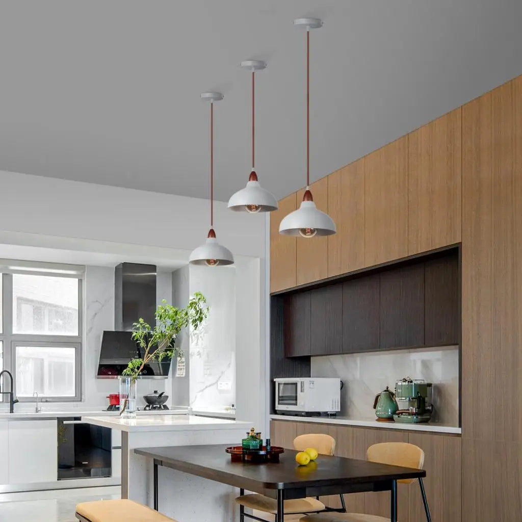 Suspension nordiques lampes suspendues industrielles lustre éclairage intérieur pour salon salle à manger cuisine décor lampara techo LED - vue 6 sur 10
