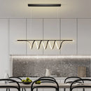 lustre led moderne minimaliste créatif géométrique pour restaurant bar