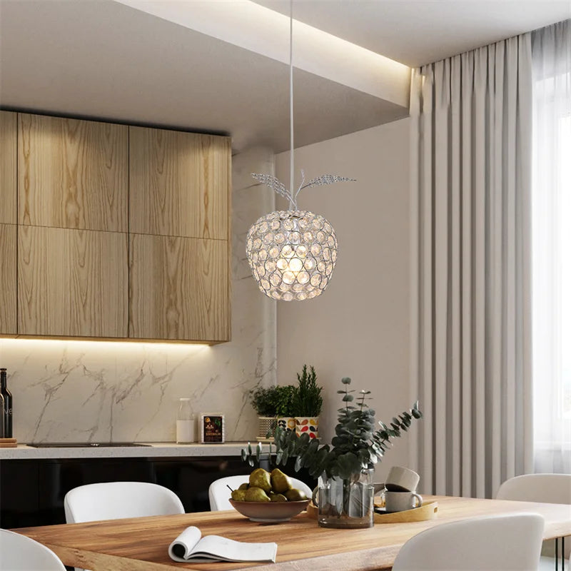 lustre moderne en cristal luminaire suspendu pour décoration intérieure - vue 5 sur 7