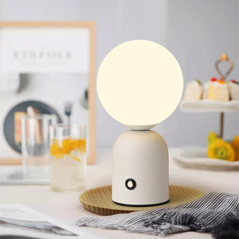 lampe de bureau led rechargeable pour éclairage décoration intérieure - vue 6 sur 10