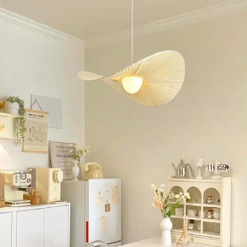 Minimalist modern fabric chandelier for an elegant interior - vue 3 sur 10