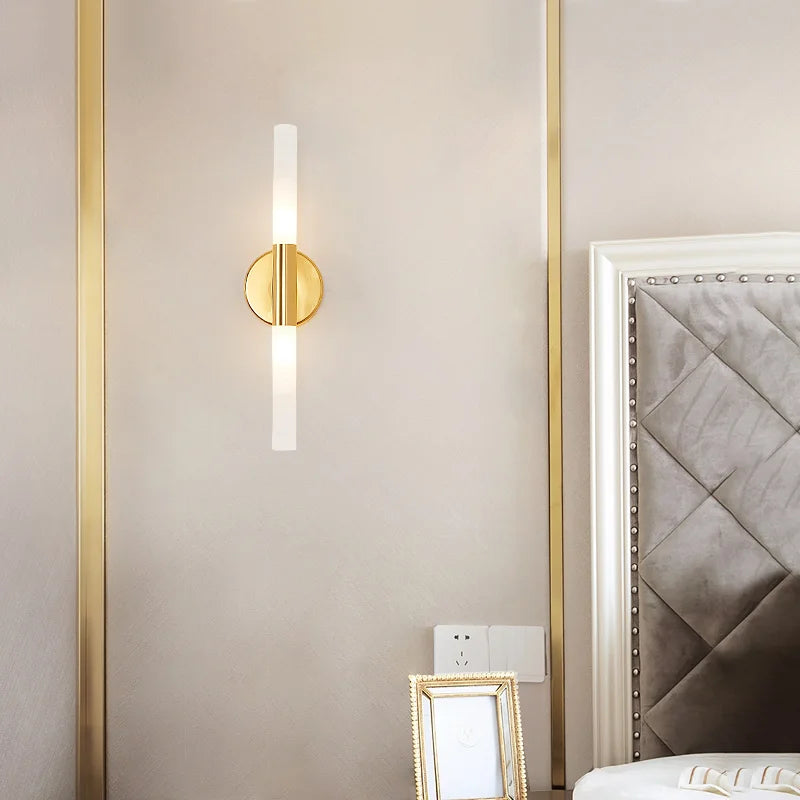 Applique murale fer acrylique led miroir