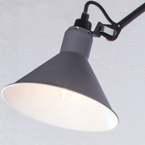 Nordique rétro Net rouge métal Long bras culbuteur applique salon étude chambre chevet Led liseuses chambre décoration - vue 10 sur 12
