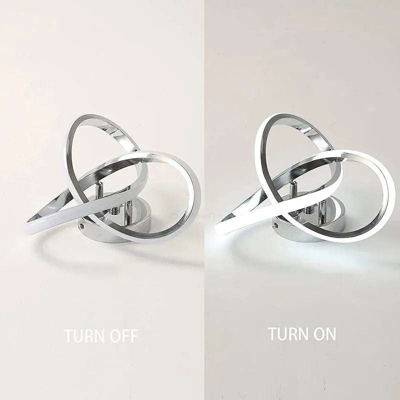 Minimalist rounded LED ceiling light - vue 10 sur 10