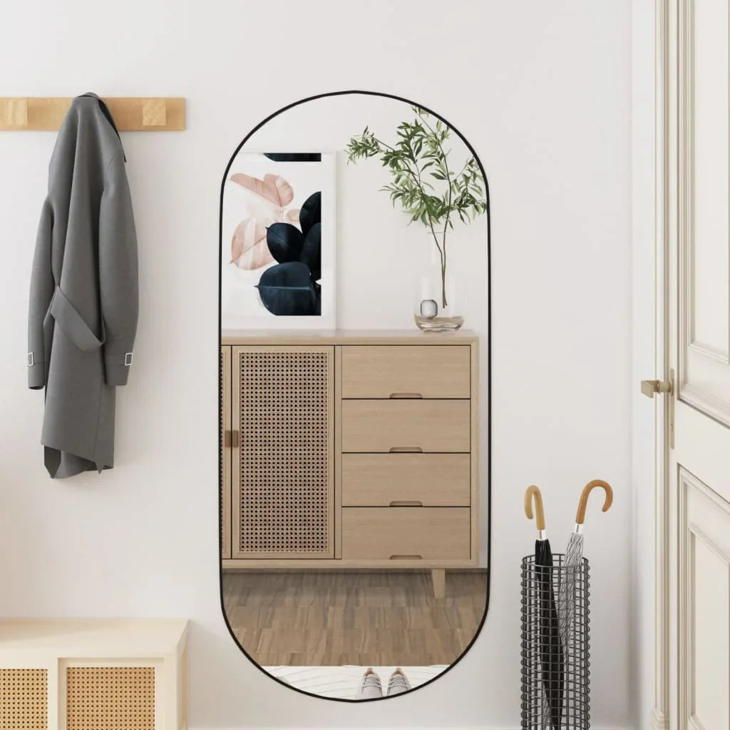 miroir mural ovale en verre pour décoration intérieure élégante - vue 8 sur 7