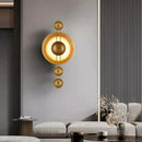 applique murale art déco en métal doré lampe créative