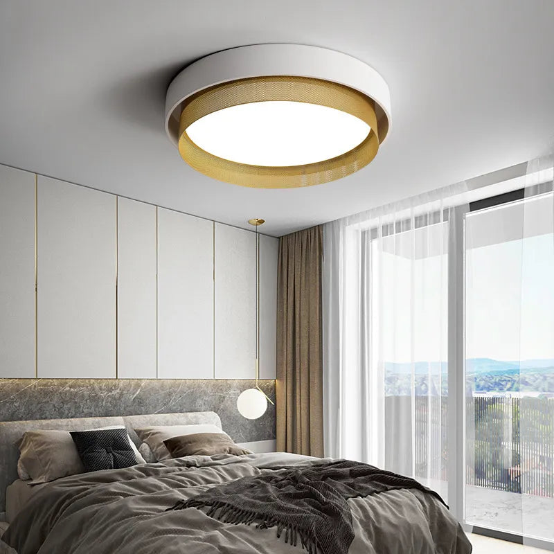 Plafonnier Led rond en métal - vue 4 sur 8