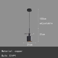 suspension LED en laiton avec cordon réglable pour bar