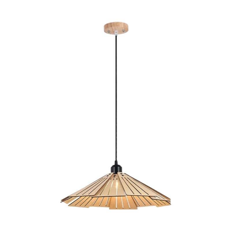 plafonnier en bois rétractable pour décoration intérieure lumineuse - vue 7 sur 18