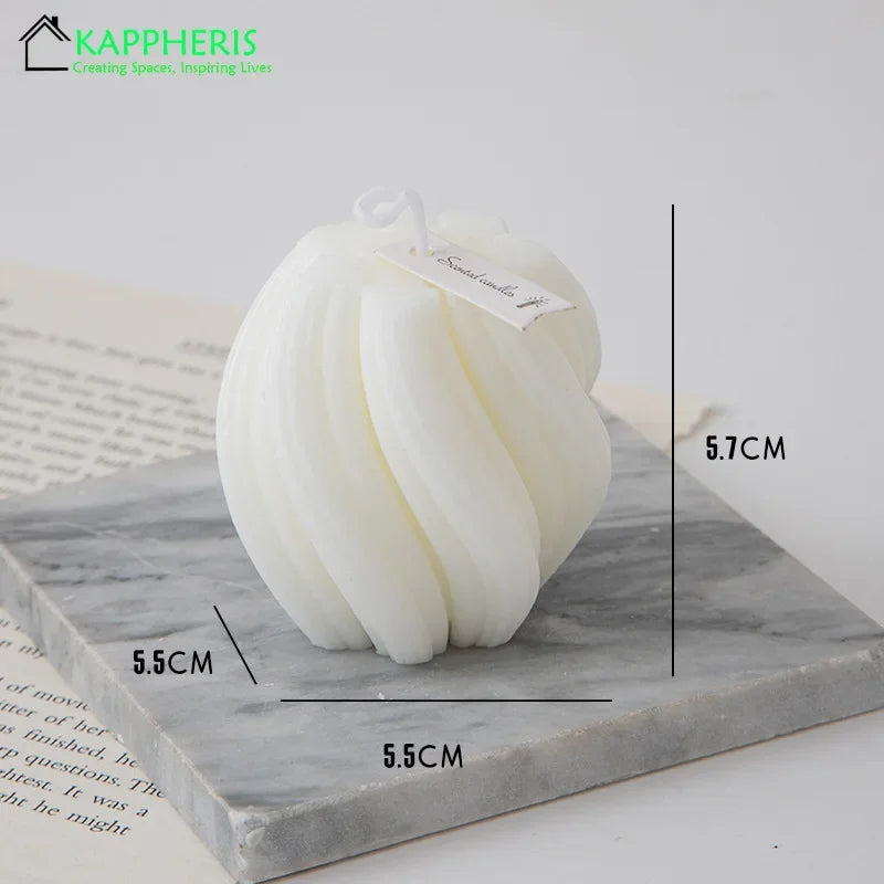 bougies parfumées tourbillonnantes décoratives esthétiques aromatiques pour la maison - vue 7 sur 20