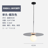 suspension modernes en verre led pour bar restaurant nordique