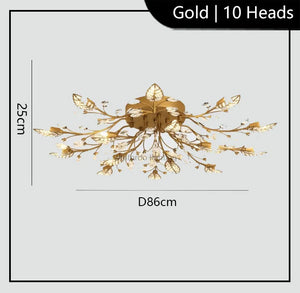 Winfordo modern crystal LED chandelier for indoor lighting