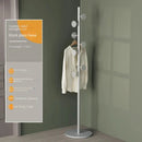 Floor To Floor Bedroom Light Luxury Rock Plate Base Metal Hanger, Marble Scarf and Bag Rack for Entering The Home Coat Rack