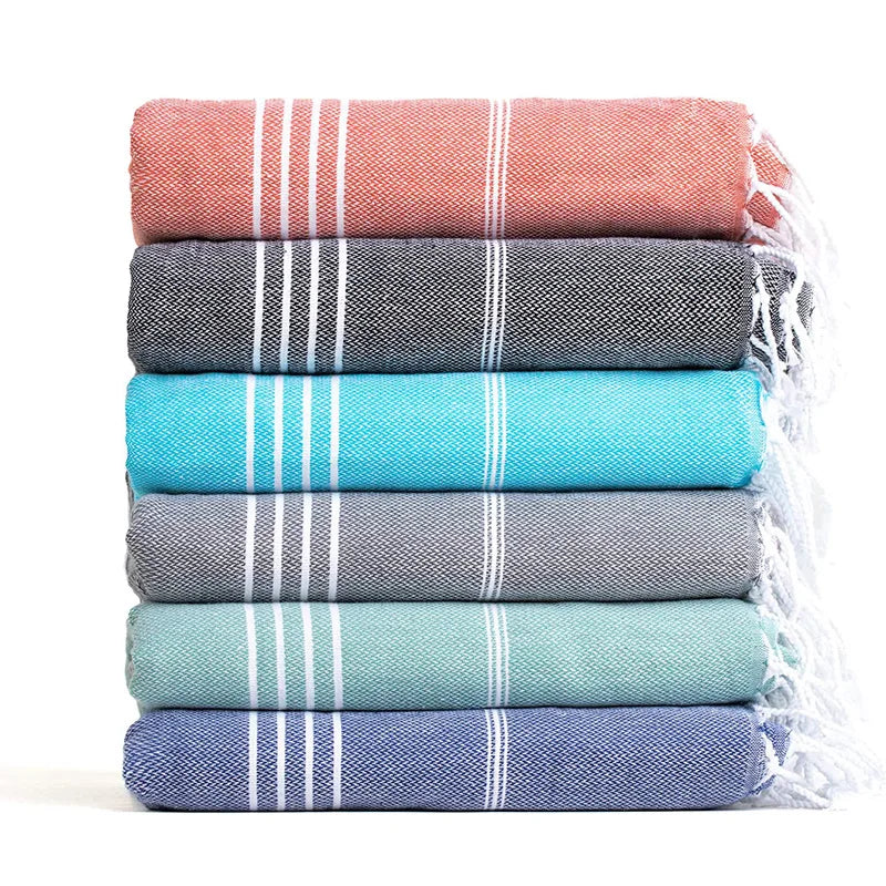 serviette de plage extra large coton sechage rapide - vue 3 sur 7