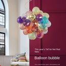 lustre led en boule de verre bulle suspension décoration