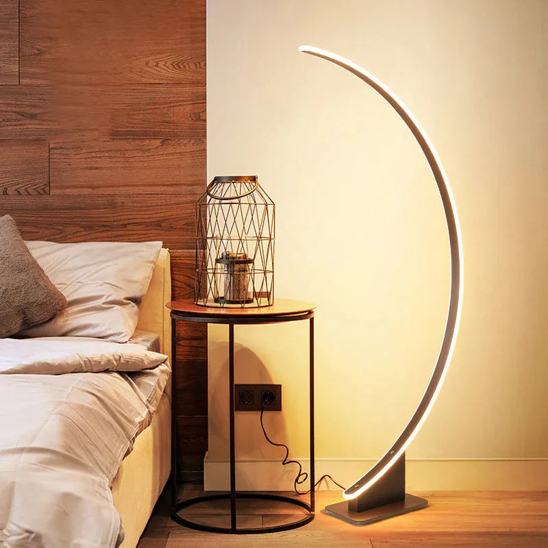 Lampadaire Led en forme d'arc nordique - vue 6 sur 8