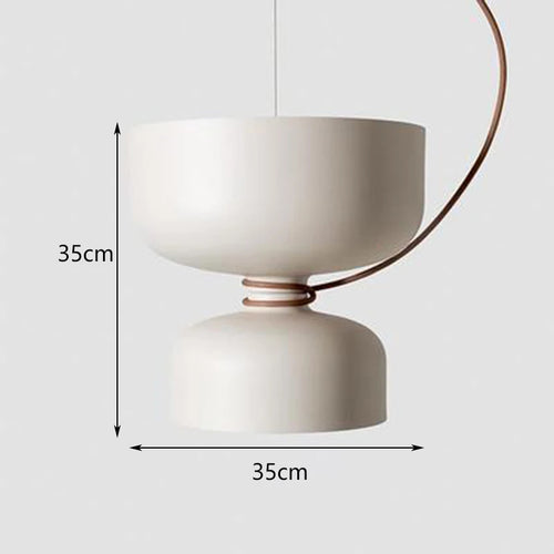 Nordique LED Moderne Danois Designer Art Créatif Restaurant Suspension En Fer Forgé Abat-Jour Bar Café Cuisine Suspension Lampe - vue 16 sur 17