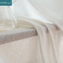 Voilage lin uni style européen pour salon chambre