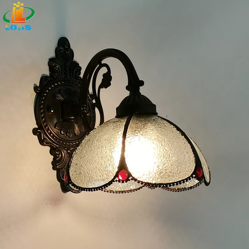 applique murale en verre courbé style méditerranéen pour intérieur chaleureux - vue 3 sur 6