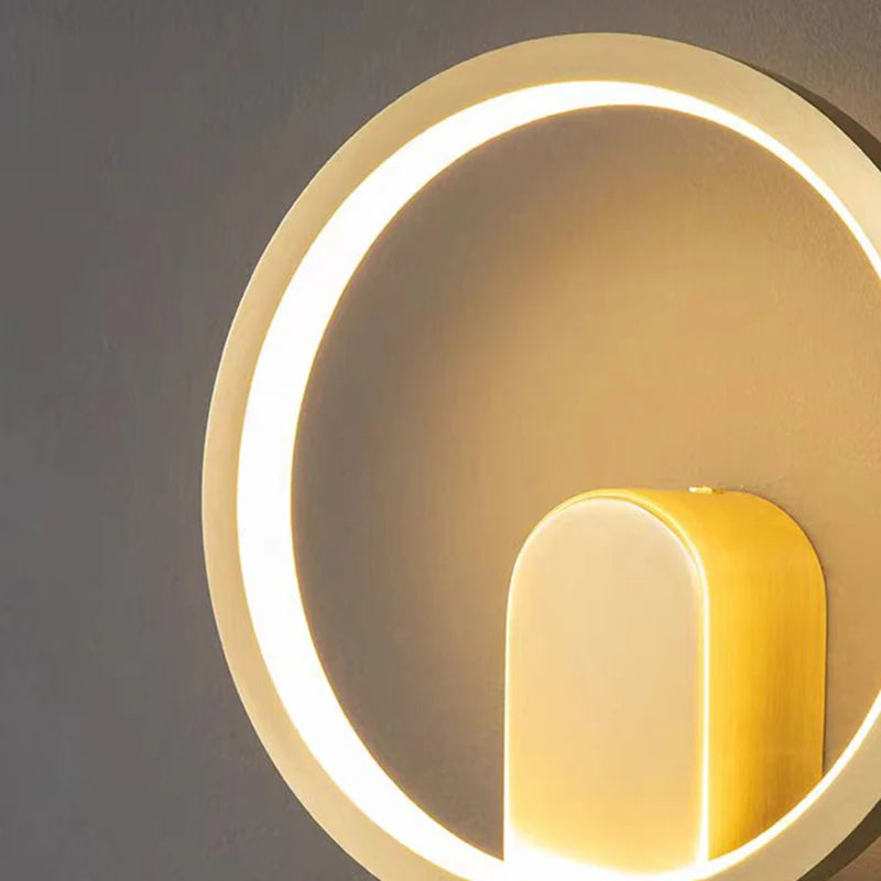 applique murale moderne en laiton avec 3 luminaires interchangeables - vue 5 sur 7