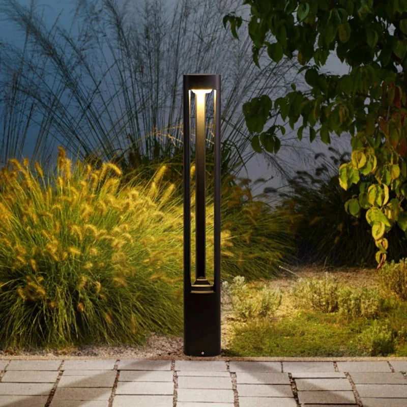 borne lumineuse led pour éclairage extérieur jardin terrasse et allée - vue 3 sur 13