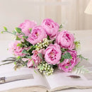 bouquet de pivoines artificielles pour décoration intérieure