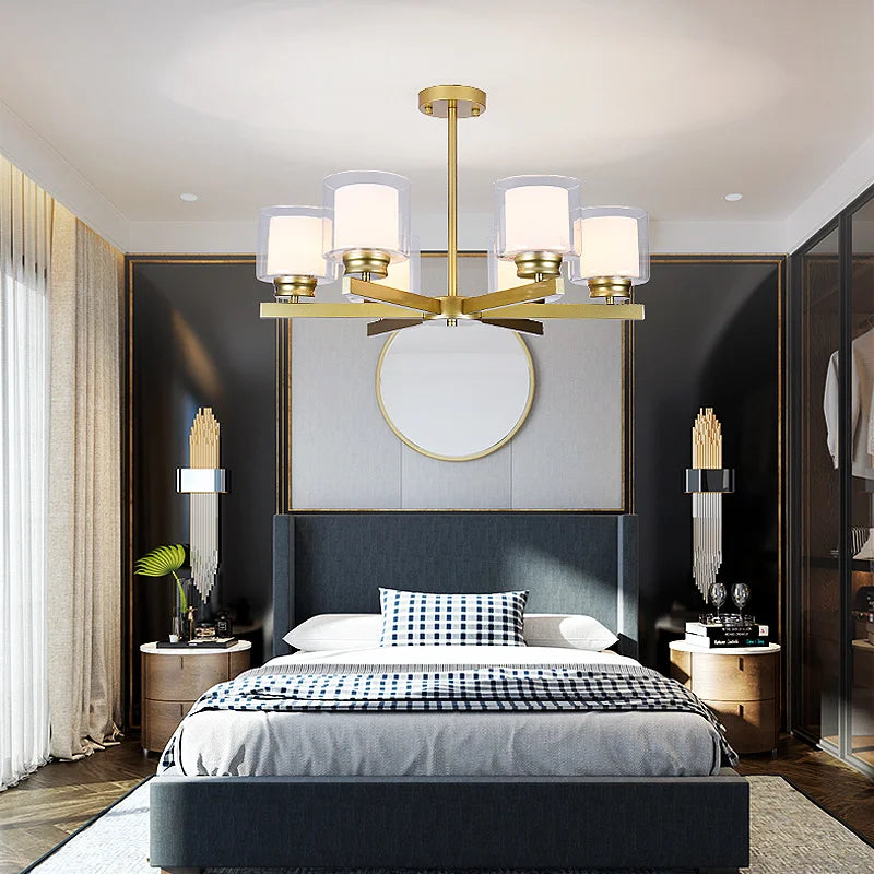 Bosmos European Style Decorative LED Chandeliers For Living Rooms, Bedrooms, And Modern Simple Indoor Lighting - vue 4 sur 21
