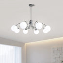 lustre led qiyimei artglass pour éclairage intérieur décoratif