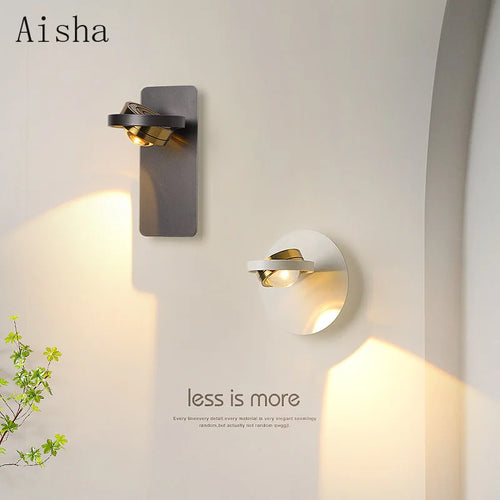 Minimalist rotating designer wall light for interior decoration - vue 2 sur 10