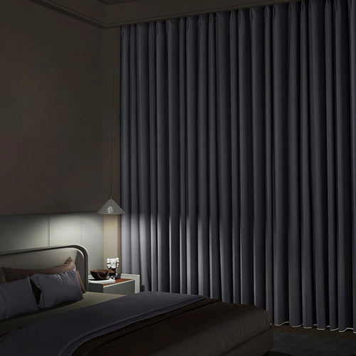 Rideau moderne occultant léger plissé pour salon chambre - vue 6 sur 18