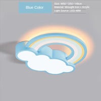 plafonnier led moderne nordique en forme de nuage arc-en-ciel