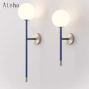 Minimalist Nordic wall light with creative pole