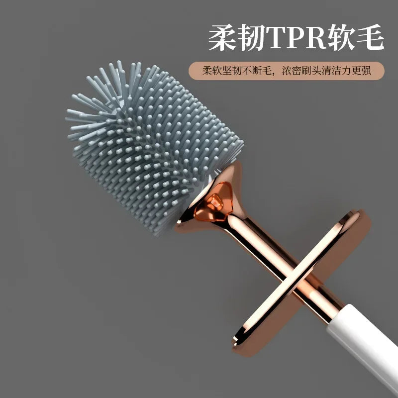 brosse en silicone pour nettoyage efficace des toilettes - vue 3 sur 8