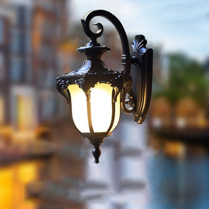 Retro waterproof outdoor wall light for creative spaces