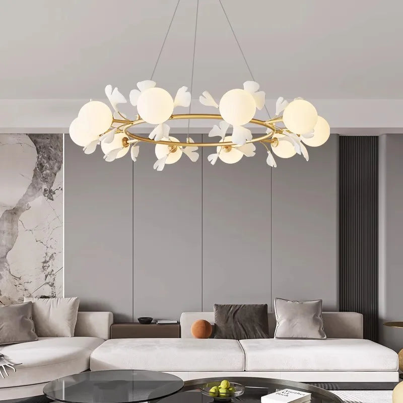 lustre suspension nordique pour éclairage intérieur salon - vue 2 sur 11