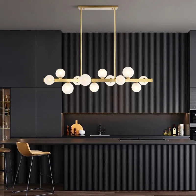 lustre Salle à manger moderne éclairage intérieur led décoratif - vue 5 sur 14