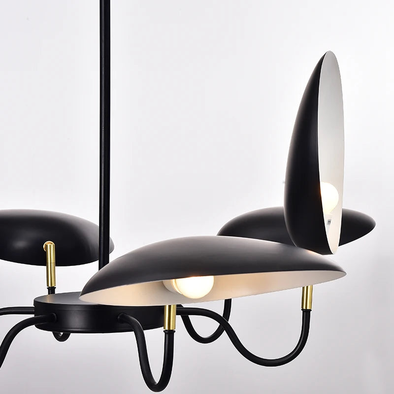 lustre postmoderne nordique à 6 têtes design contemporain pour intérieur - vue 5 sur 7