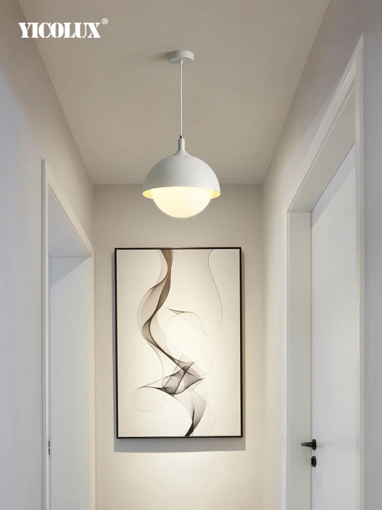 Plafonnier led rond pour allée galerie balcon entrée - vue 5 sur 10