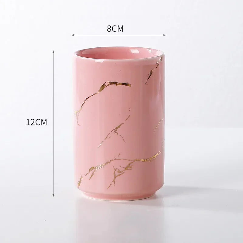 tasse en céramique pour couple porte-brosse à dents et rangement - vue 19 sur 22
