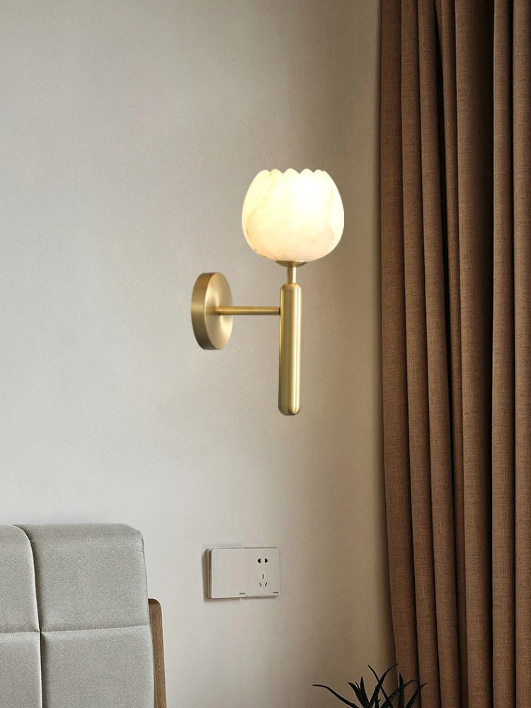 applique murale en marbre naturel style minimaliste et luxe - vue 3 sur 8